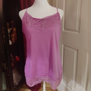 Great Northwest Indigo Crinkle Camisole Tank Top